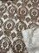 1 Yard Elegant Flocked Damask Taffeta Fabric for Events & Home - 58" Width